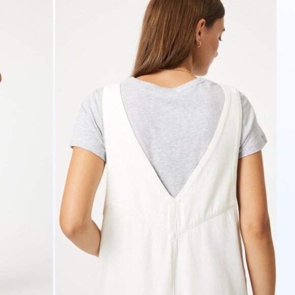 Anthropologie Mavi White overalls - NWT - L - Picture 4 of 12